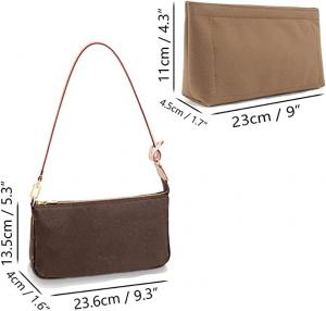 China Shaped Microfiber Genuine Leather Multi Pocket Louis Vuitton Bag on sale