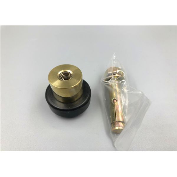 Zinc Alloy Interior Door Stops Cylinder Type Interior Door Holder Floor Mounted