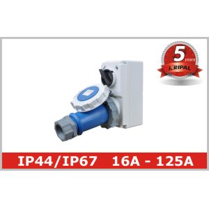 Buy cheap Three phase IP67 Interlocked Switch Socket Industrial Receptacles product