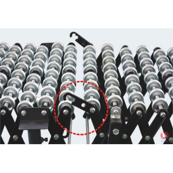 Flexible Crossed galvanized Steel Skate Wheel Conveyor