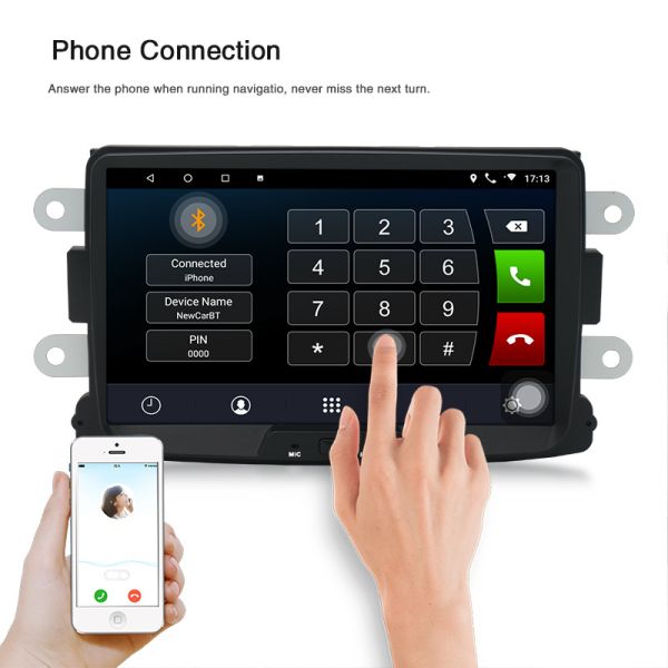 DUSTER Car Multimedia Player with 1280*800 Resolution and Multi Language Support