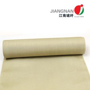 China Vermiculite Coated Fiberglass Cloth High Temperature Resistance Thermal Insulation Fabric on sale