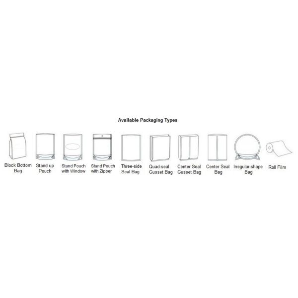 VMPET Round Corner 125 Micron Tea Packaging Pouch
