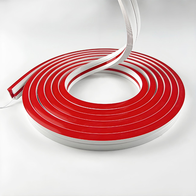 Side View Silicone Neon Tube 08*16mm Red LED Strip Lights IP67 Waterproof Customized