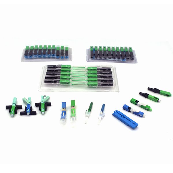 55mm/60mm Length Electronic Tablet FTTH Field Assembly Optical Fiber Optic SC UPC APC Fast Connector