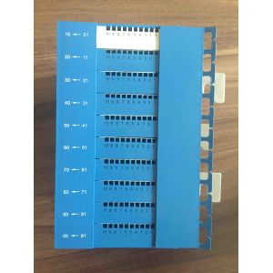 Silver Printed MDF Main Distribution Frame 100 Pairs Protection Connection