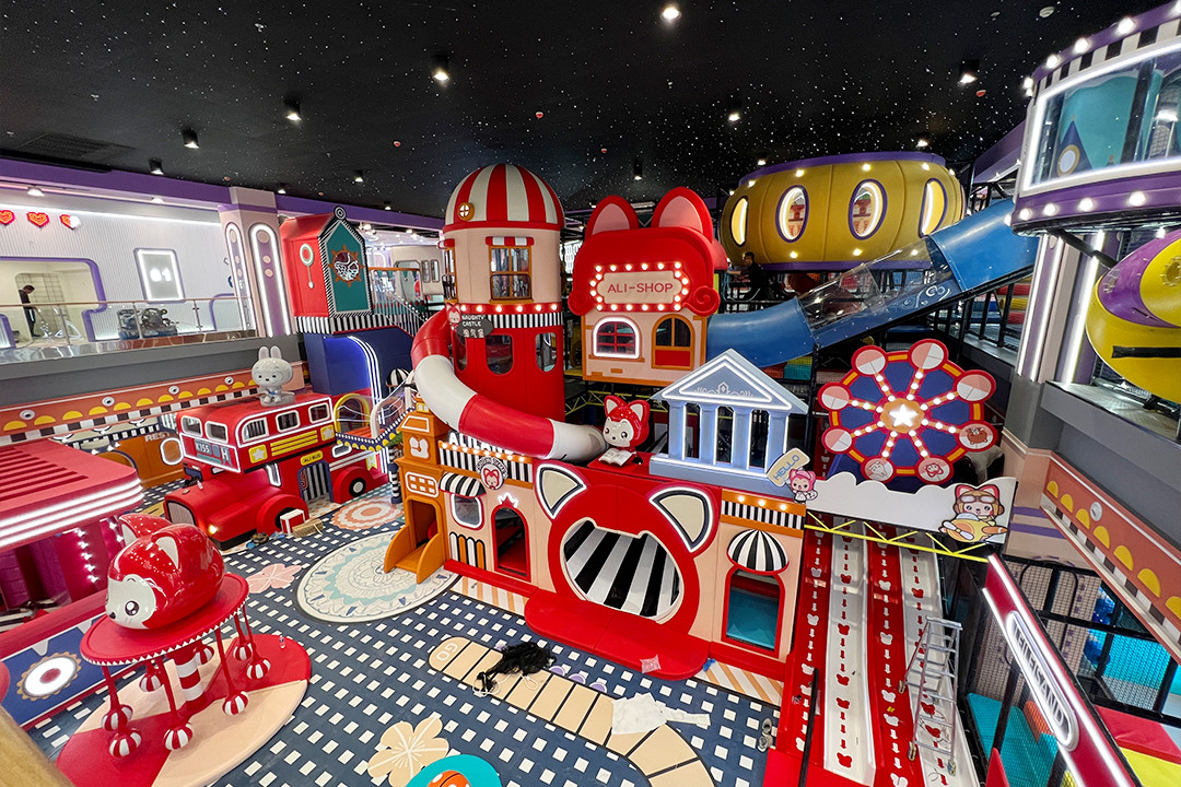 Custom Indoor Playground for Kids Ages 3-12 with Safety Features