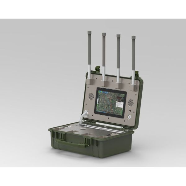 2.4G 5.8g 1.4G 5, 2g 900m Uav Signaling Equipment Uav Defense System Briefcase