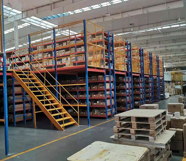 Powder Coating Rack Supported Mezzanine Floor Warehouse Industrial Mezzanine Systems