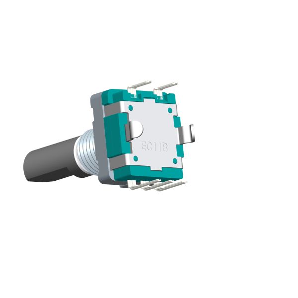 Vertical Mounting EC11 Incremental Rotary Encoder Switch with 0.5mm Travel for volume adjustment