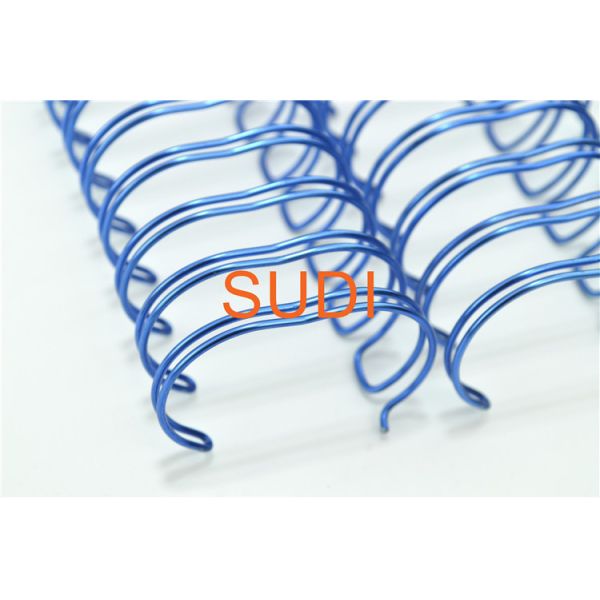 Blue 14.3mm Wire O Book Binding For Wall Calendar
