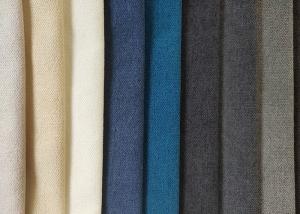 Buy cheap Knitted Plain Sofa Fabric ISO9001 Faux Linen Fabric Polyester product