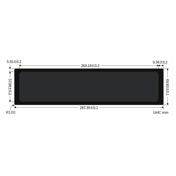 11.9 Inch Strip Display For Advertisement And Signage Supports Raspberry Pi Jetson Nano And Windows