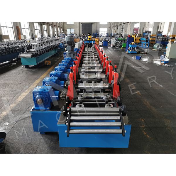 Cast Iron Structure Cable Tray Roll Forming Machine Chain Drive 380V