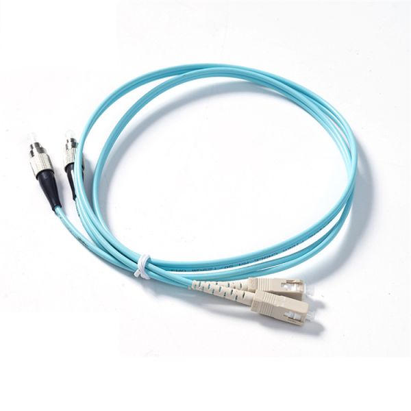 OM3 Optical Fiber Jumper , Optic Lc Network Patch Cord Ftth
