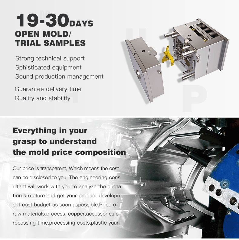 Plastic ABS Injection Molding Products Customized 300000 Shots