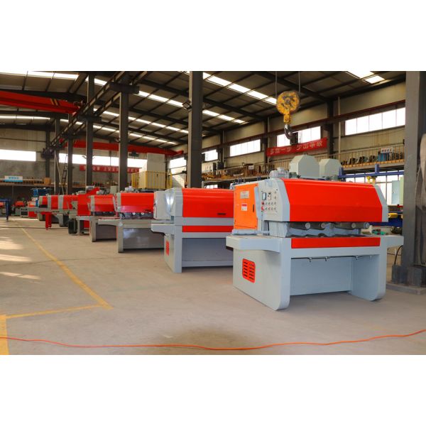 Log production line Multirip Saw Machine multiple blades ripsaw for log diameter 500mm