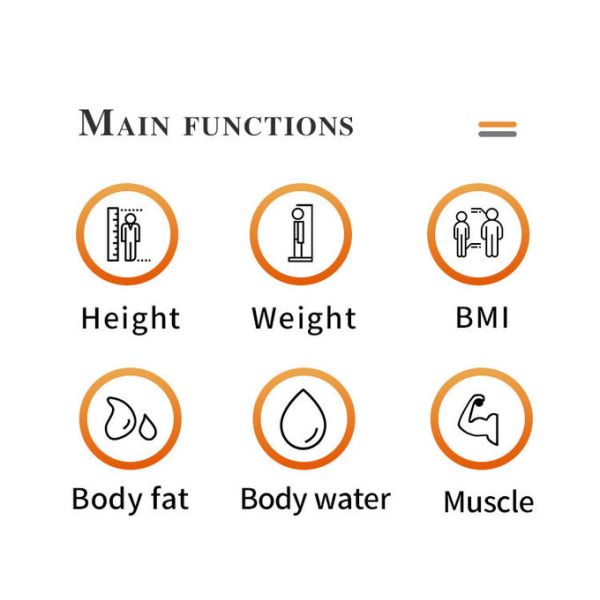 500kg Body Composition Analyzer Scale Human Body Height Weight Scale