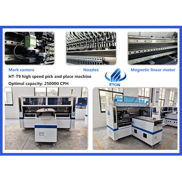 Flexible PCB Mounting Pick And Place Machine 68 Heads Double Arm