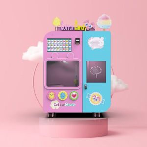 Buy cheap GPS Unattended Automatic Cotton Candy Vending Machine Flexible Mechanical Arm product