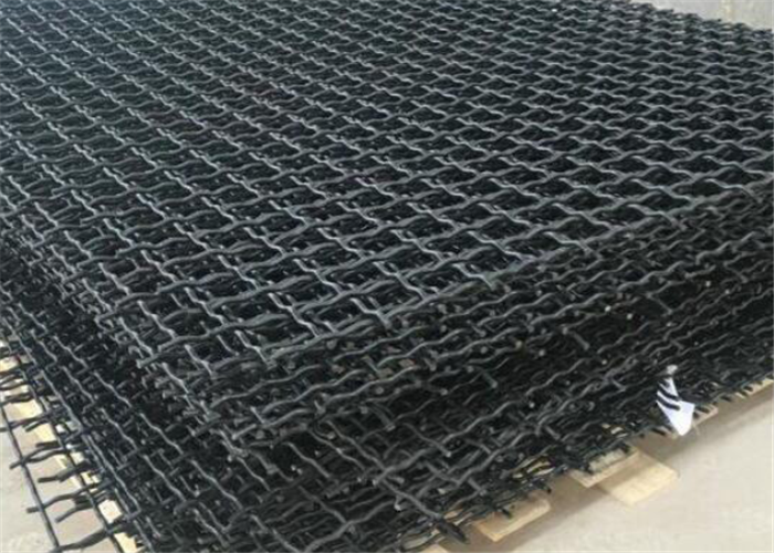 Anti Rust Oil Painted Lock Crimp Wire Mesh Manganese Steel Screen For Coal Factories