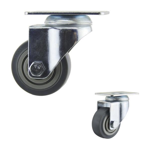 Quality 3 Inch 75mm Medium Duty Casters For Trolley Machines for sale