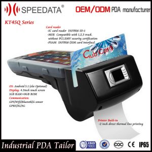 Buy cheap Mobile Android Barcode Scanner Device , Fingerprint Handheld Barcode Printer product