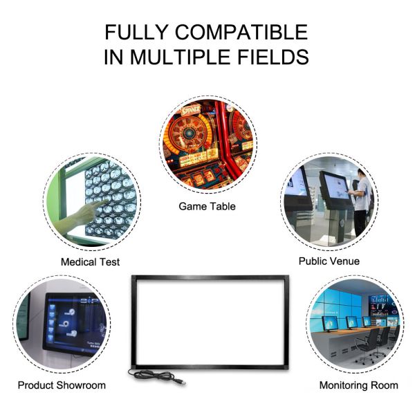 YCLTOUCH 32 inch infrared multi touch screen frame with 20 touch points