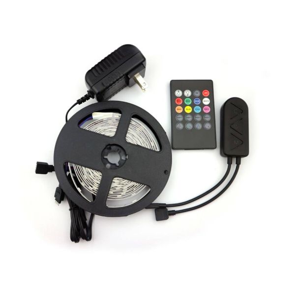 Tuya Smart Wifi Wireless Controller 16.4ft 5m 2m SMD 5050 RGB LED Strip 7.2w / M Waterproof For Home Decoration