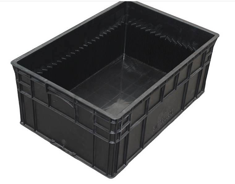 Industrial Anti Static ESD Safe Box Conductive Plastic Bin Container Tote