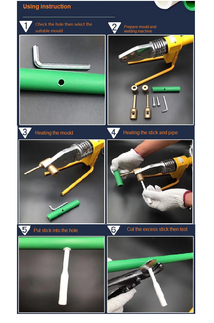 ISO9001 7mm PPR Plastic Welding Kit For Plastic Pipe Welding Machine