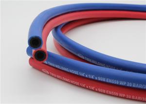 China 1 / 4 Inch Twin Welding Hose , 300 Psi Gas Welding Hose Red & Blue on sale