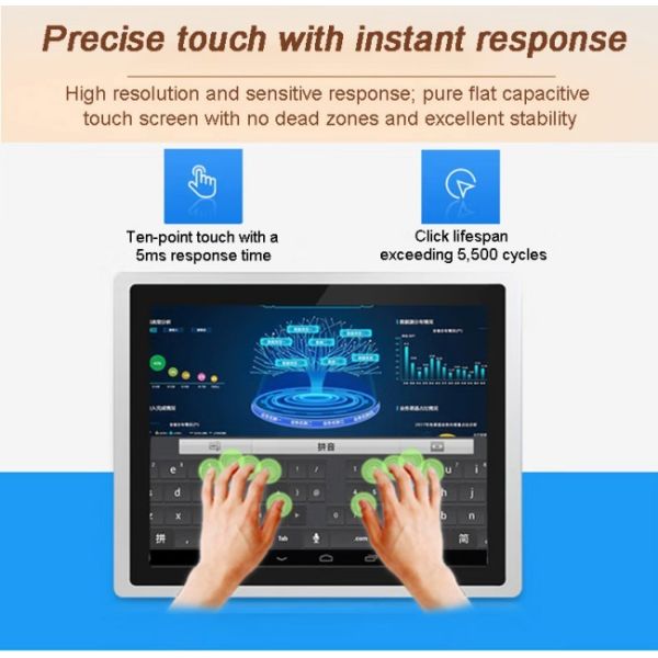 10.1-inch Industrial-grade Touch Screen Android Panel Pc 10 Points Touch Monitors Embedded Capacitive Panel PC