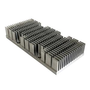 Buy cheap Aluminum 6063 T5 custom CNC milling extruded heat sink profile product