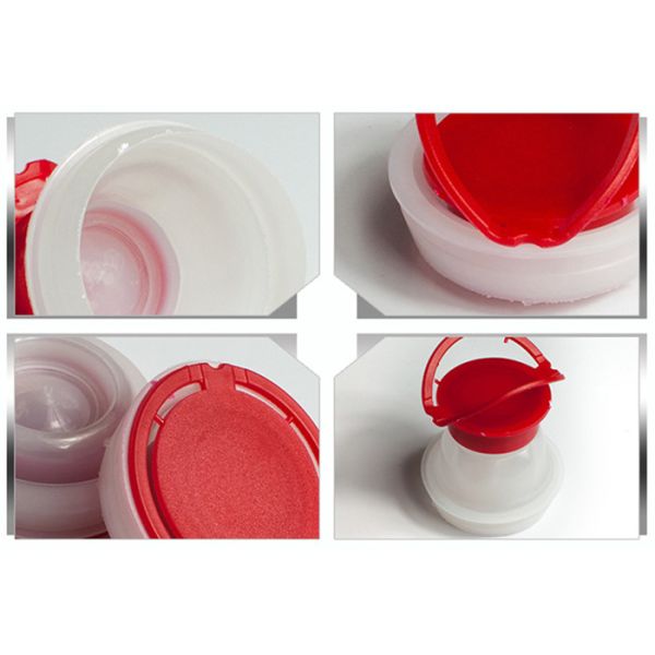 Pilfer Proof Plastic Bottles Caps Pulling Plastic Cap Closure For Paint Tin Jar