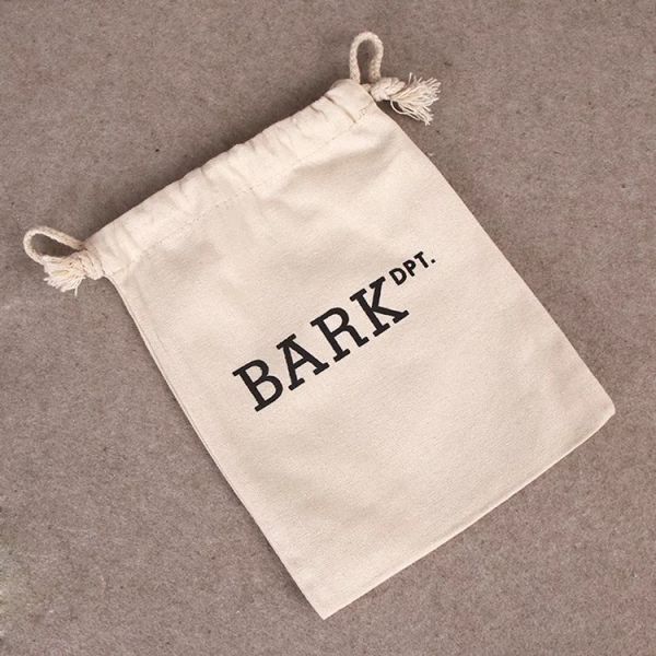 Durable Organic Cotton Canvas Drawstring Bag Wash In Cold Water Rectangle