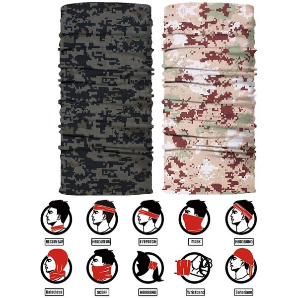 Multi Color Cam Use Tubular Nano Neck Tube Gaiter