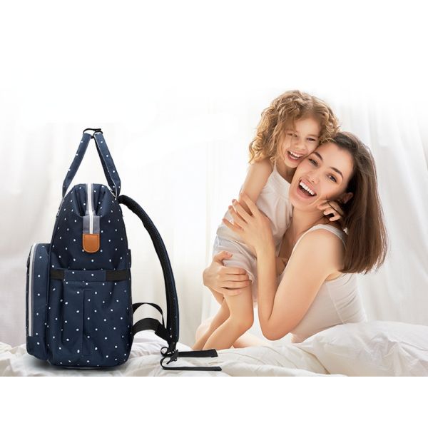 Factory Hot Sell Diaper Bag Large Capacity Mommy Maternity Nappy Backpack with USB Stroller Hooks for Baby Car