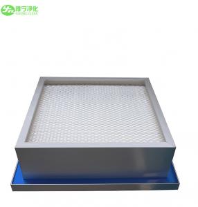 China Fiberglass H13 Portable Hepa Air Filter With Aluminum Frame Paper Separator on sale