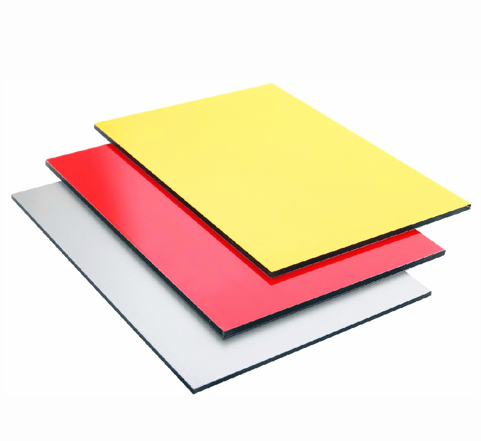 Grey PE Aluminum Composite Panel Anodized/PVDF Coated Curved Aluminum Panel with Donuts 4MM 1.22 X 2.44m Building Outdoor Composite Panels