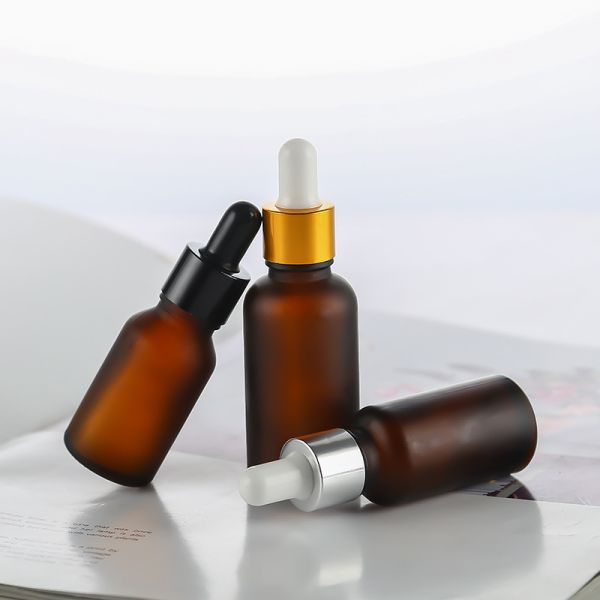 Aluminium Dropper Glass Bottle for Skin Care 10ml 20ml 30ml 50ml Customized Logo Accepted