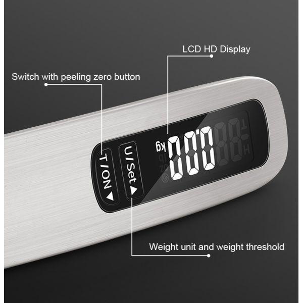 Durable Smart Weight Scales Weigh Basculas Digital Balance Electronic Scale Bascula Mini 50KG Luggage Portable Weighing Electronic Scale