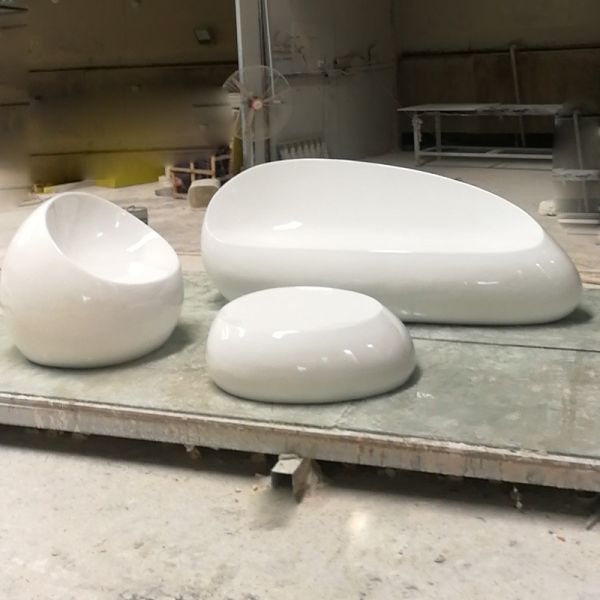 Customizable Logo Fiberglass Outdoor Furniture Sets Table Chair Sets