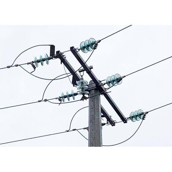 33KV 35KV 10000S Distribution Crossarms Assemblies For Single Pole Structure