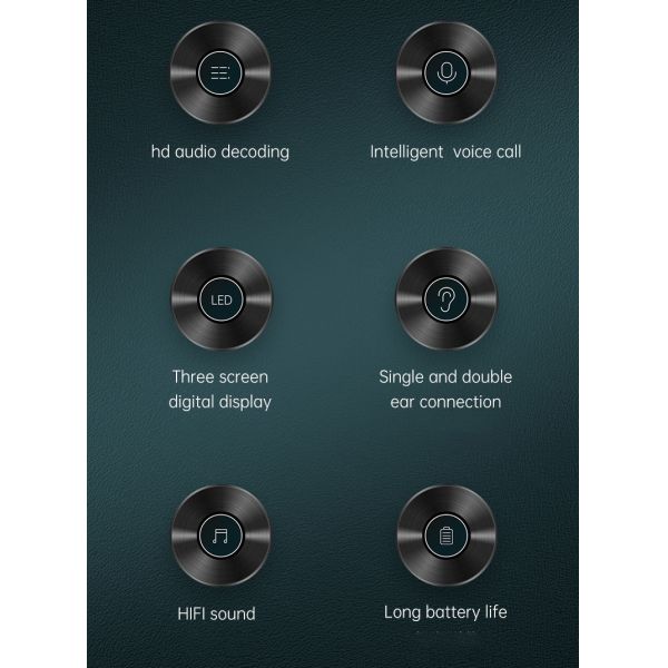 AVRCP 50mAh Wireless Bluetooth Earbuds ABS Noise Canceling Earphone With Mic