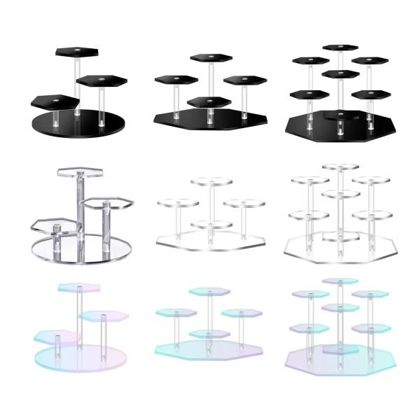 Assembled Acrylic Display Stand For Action Figures Dolls Jewelry Perfume Organizer