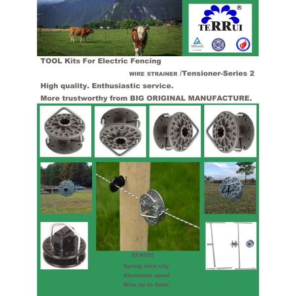 Daisy Wheel 92g Fence Wire Strainer For Farm Electric Fence