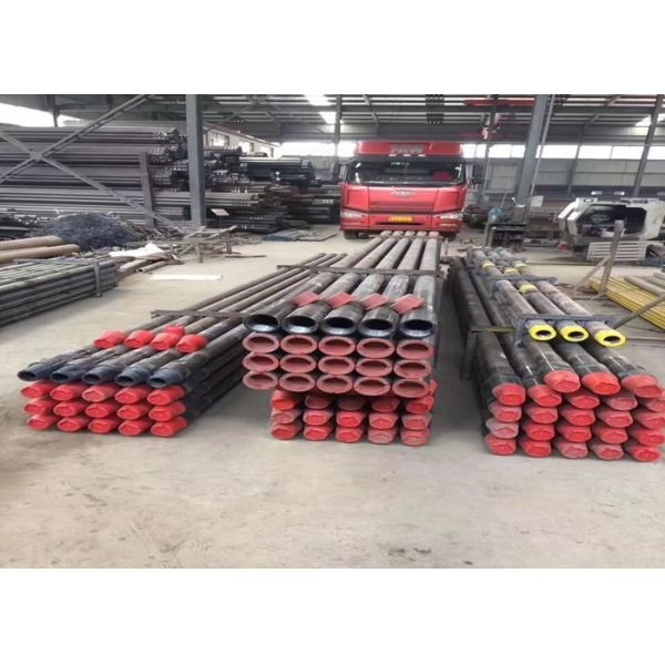 Steel Threaded Rock Drill Rods High Strength For Top Hammer Rock Drilling Rigs
