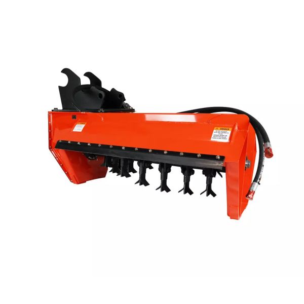 Quality Excavator Flail Mower Q355B Q690D Orange/Black Mechanical Power Source for sale