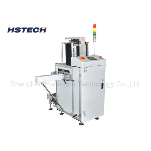 Short Length Touch Screen Control 90 degree Type PCB Linking Loader Machine
